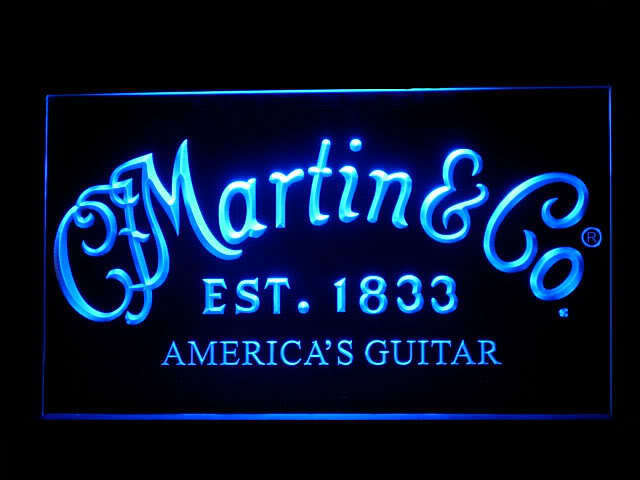 Martin Guitar Display Led Light Sign